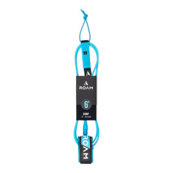 6' comp surf leash roam blue
