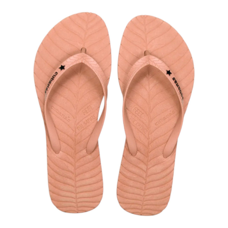 feel the nature flip flops cubanas light pink