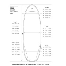 Saco Prancha 6'4 Daylight Fish/Hybrid ROAM