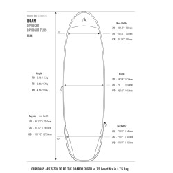 Saco Prancha 7'6 Daylight Fun ROAM | Surf